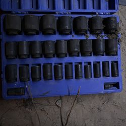 Grey Pneumatic 8029D 3/4'' Drive Deep Length Fractional Set