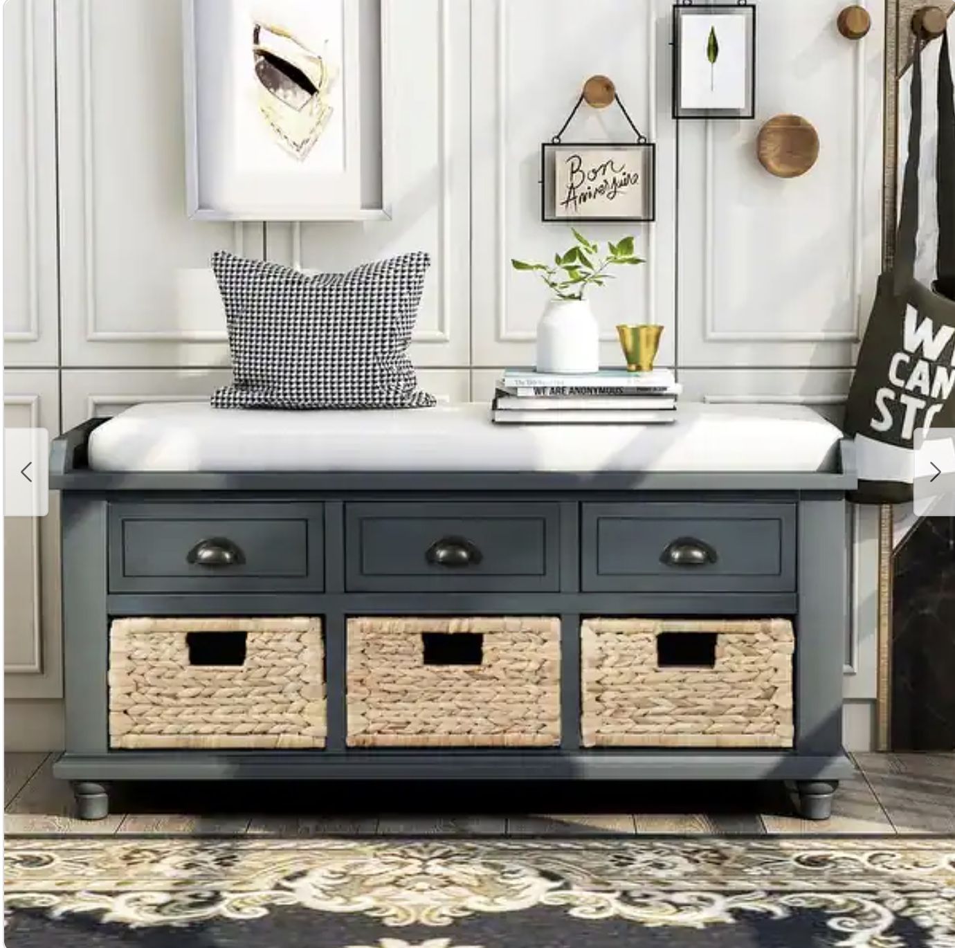 42” Storage Bench w. Removable Cushion $120  (42.5” x 17.5” x 16”) Beaverton Pickup