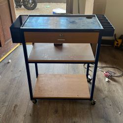 Utility Table With Wheels