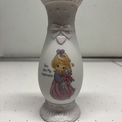 You Are My Happiness Enesco Precious Moments Bud Flower Vase Mint 1994 Retired