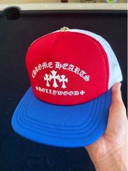 4th of July chrome hearts trucker hat brand new