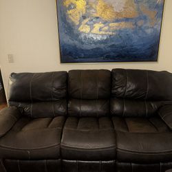 Gray Charcol Colored Leather