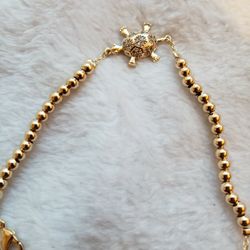 Turle Gold Beaded Bracelet 