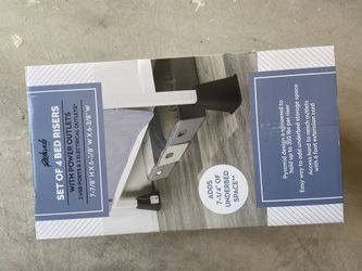 Bed raiser with outlet and usb