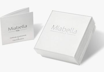 Miabella 10 mm 925 sterling silver cuban necklace