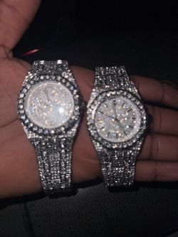 AP Style Moissanite Iced Out Watches (Arabic & Roman)