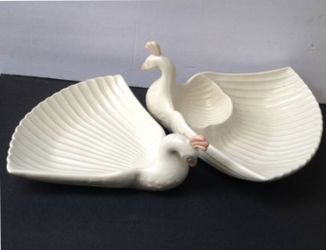 Fitz & Floyd Fancy Wavy Designer Appetizer Trays