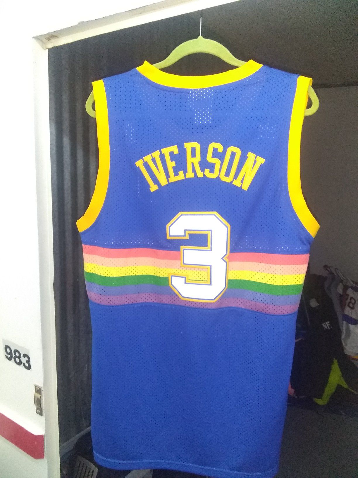 Adidas Allen Iverson Denver Nuggets jersey