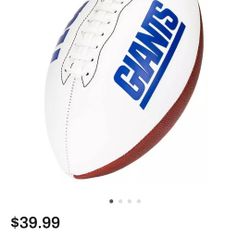 NFL Giants Sig Official Foot Ball
