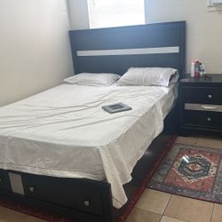 Bed Frame And Night Stand