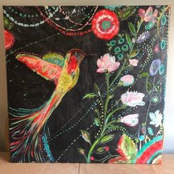 Bohemian Bird Canvas Wall Decor