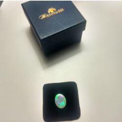 Vintage 70s Natural Kryptonite Opal Stone 5.23 Carats