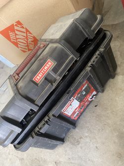 Craftsmen tool box with tools