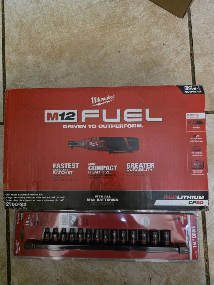 Milwaukee 1/4 High Speed Ratchet 