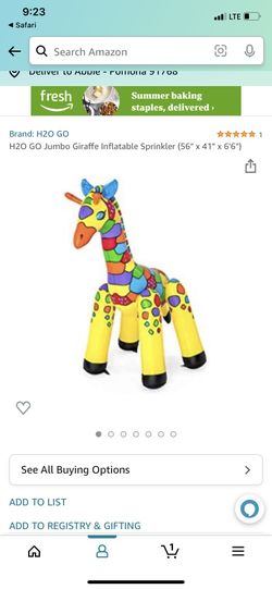 Inflatable Giraffe Sprinkler