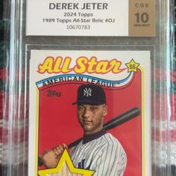Derek Jeter CGS 10- 2024 Topps Card