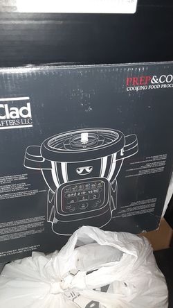 New in box all clad prep and cook food processor and cooker