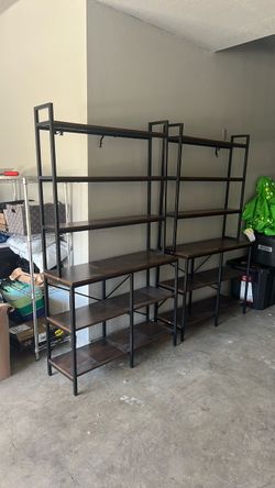 2 Rod iron matching shelveso