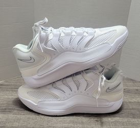 Nike Kd 18 Im0634 105 Tb Triple White Men's Size 10.5