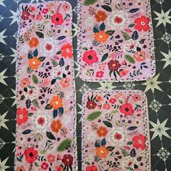 Trio Of Pink Bath Mats