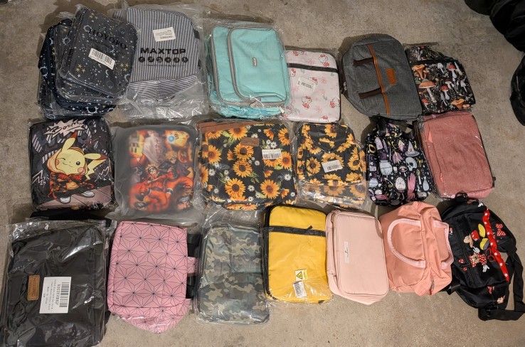 Lot Of Brand New 35 Lunch Bags And Insulated Bags