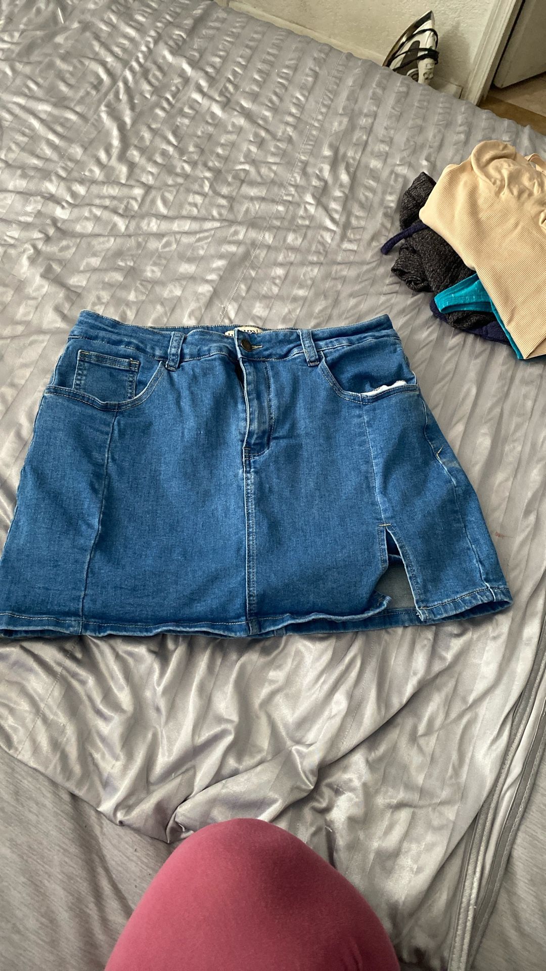 Blue Jean Skirt 