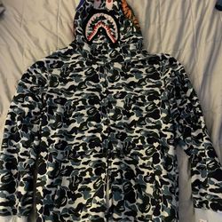 blue bape hoodie