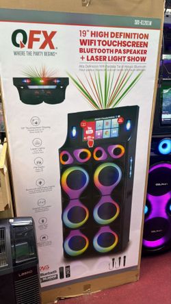 6 double Magnet Woofers.  19" Touch Screen With Bluetooth USB SD Card And WiFi.  Extremely Powerful.  Brand New