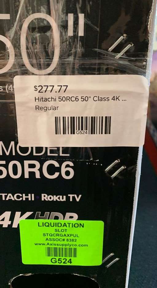 Brand New Hitachi ROKU TV 50” open box w/ warranty Y