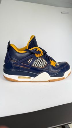 Air Jordan 4 Retro “Dunk From Above” Midnight Navy Gold Size 9 Men’s