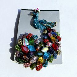 Peacock Broach 