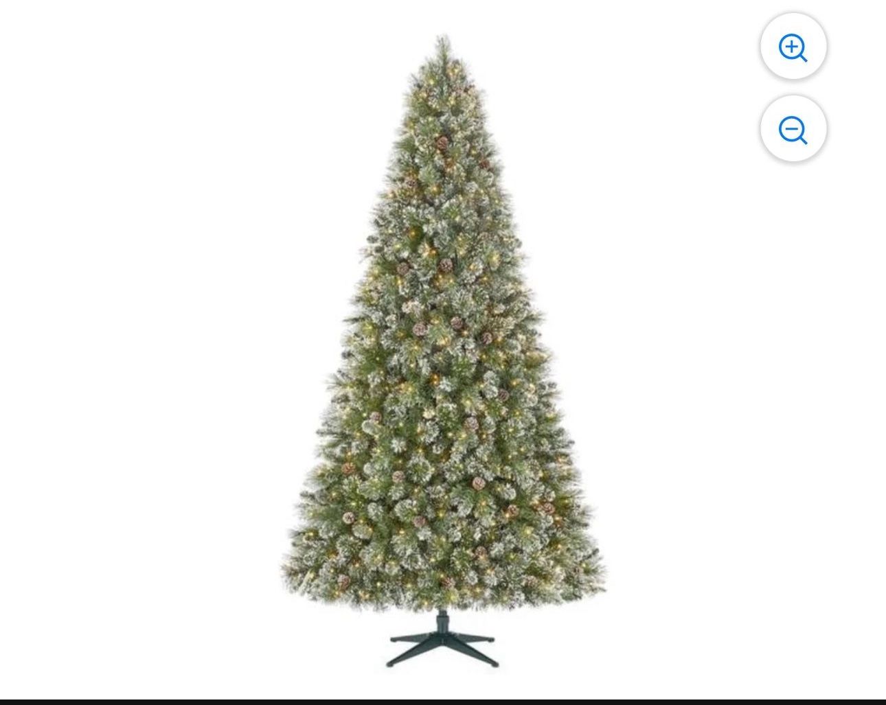 9ft Sparkling Amelia Pine Pre Lit Tree 
