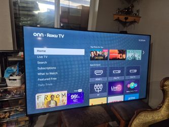 70" inch ONN ROKU TV, in perfect condition, worksperfectly // stand - legs not included