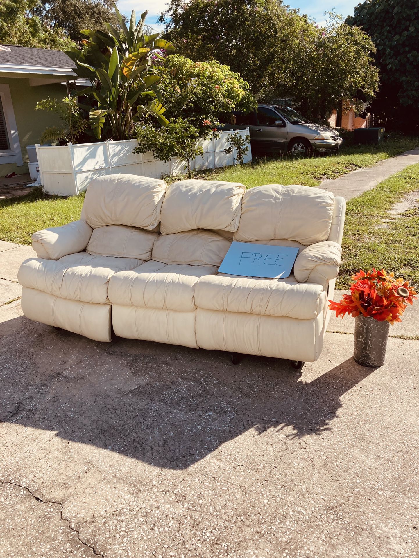 free leather couch curb alert Largo