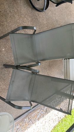 2 patio outdoor chairs