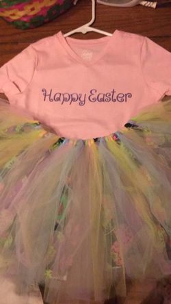 Tutu and shirt size med 7/8