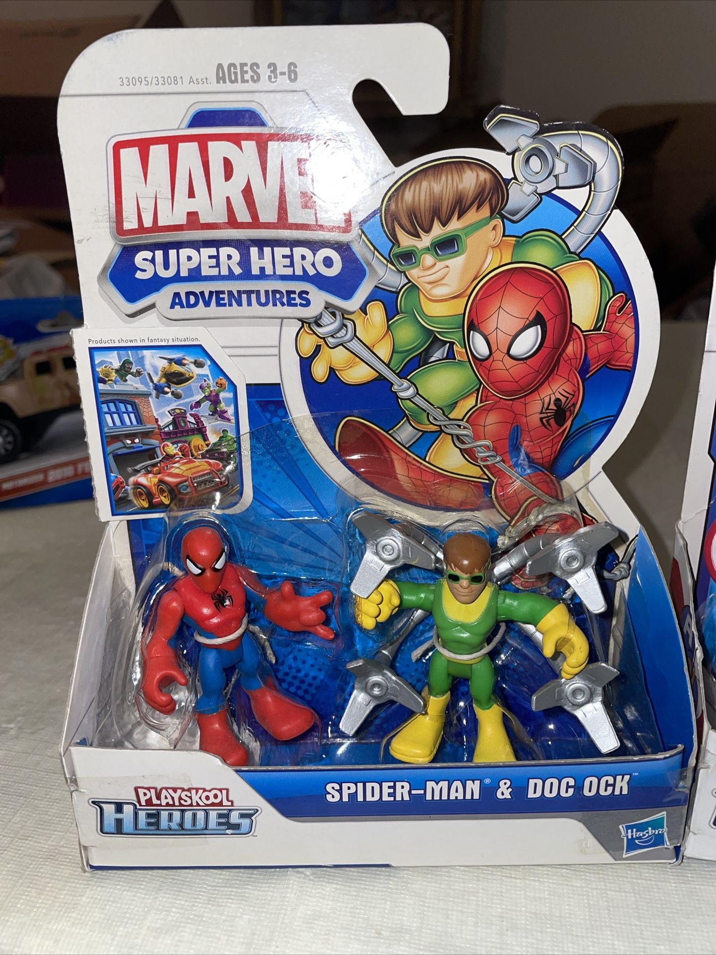 Marvel Superhero Adventures Spider-Man Doc Ock Captain America figure New