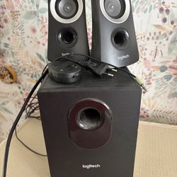 Logitech 2.1 Speakers w/ Subwoofer, EU Plug with US adapter
