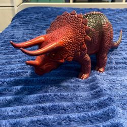 Red Triceratops Toy