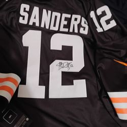 Shedeur Sanders Signed Autograph Jersey NFL Nike Cleveland Browns 