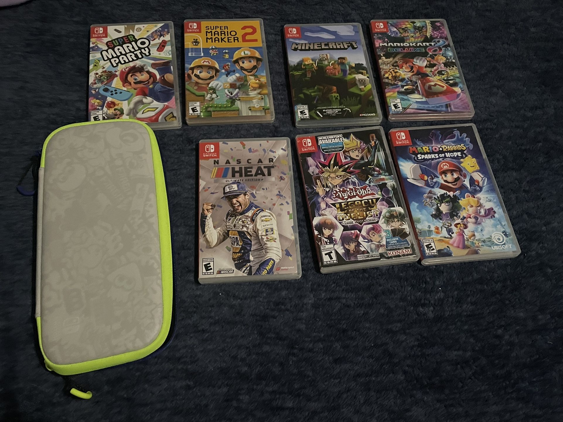 4 Nintendo Switch Games and Platoon 3 Switch Case