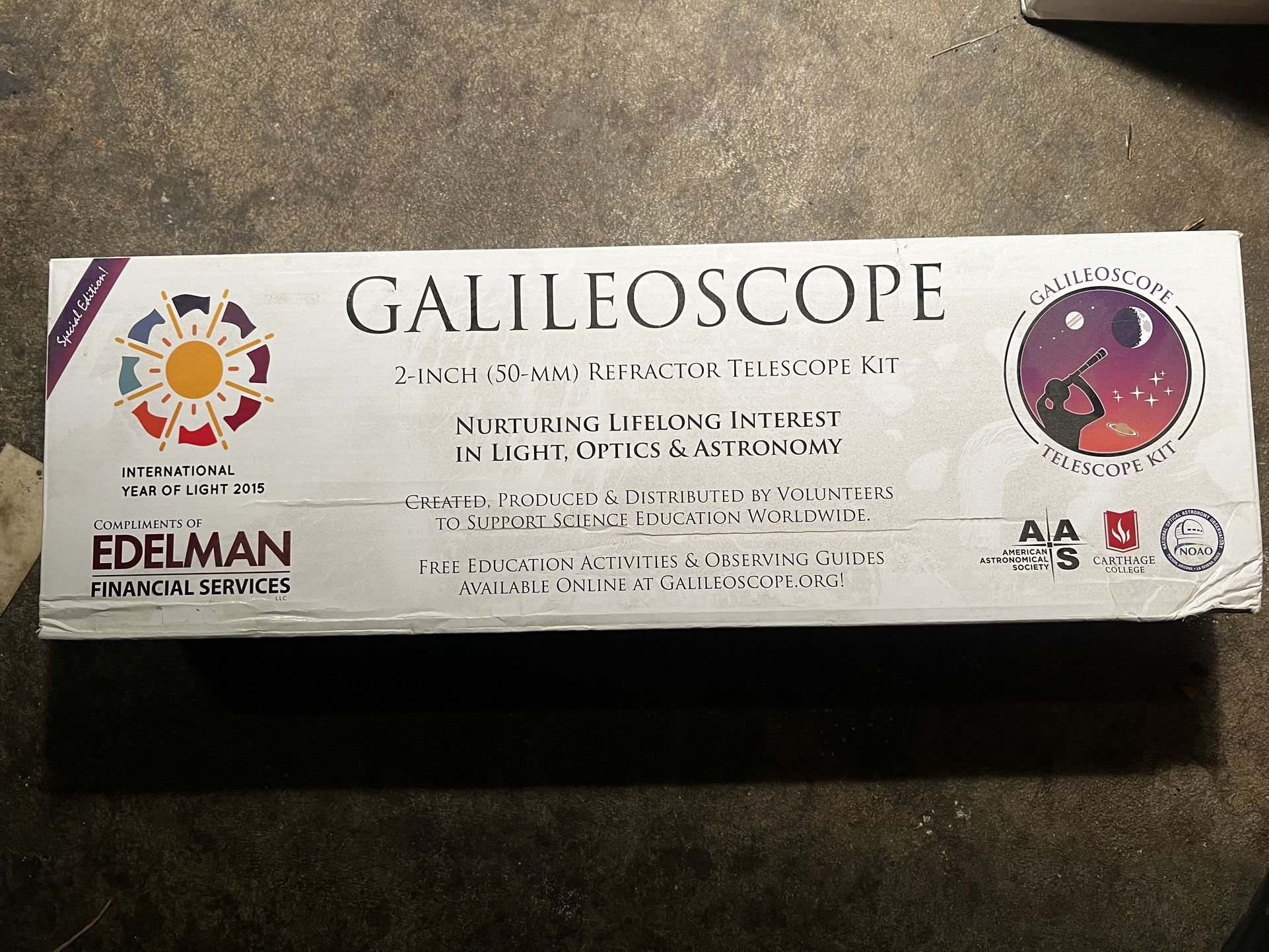 Galileoscope Telescope Kit