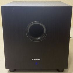 Pioneer SW-8 Powered Subwoofer Andrew Jones Home Theater Sub Bass Audio Black