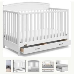 New 5 In 1  Crib But Paint Is Damged