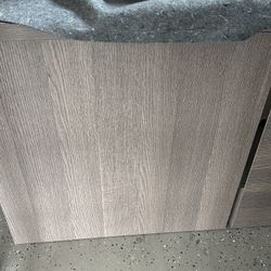 Copenhagen 3 pc executive desk credenza pedestal filing cabinet   OFFICE FURNITURE   The picture shows the backside, but the first picture show the re