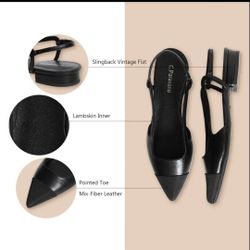 Sleek Slingback Flats (Freya)
