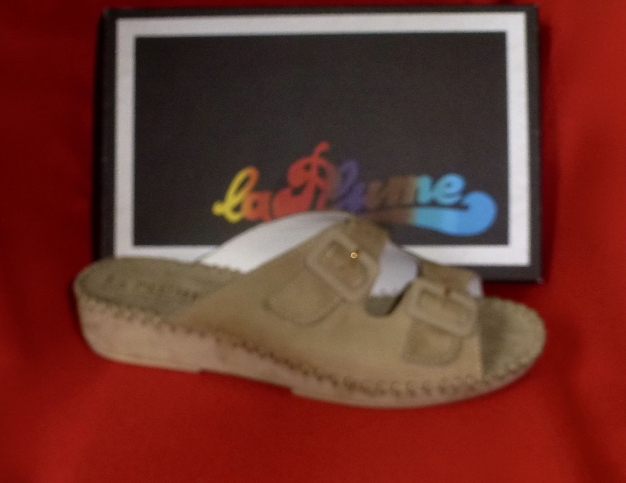 La Plume Jen Nubuk Beige Shoes 40 9.5 9 New Italy