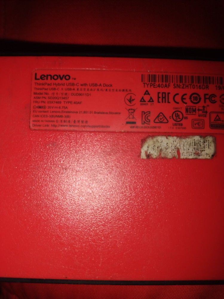 Lenovo Thinkingpad Hybrid Usb-c  With USB -a Dock
