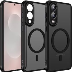 oler Magnetic Case for Samsung Galaxy S25 Edge 5G 6.7” [Compatible with Magsafe] [Military Grade Protection] Magnetic Charger Case for S25 Edge, Frost