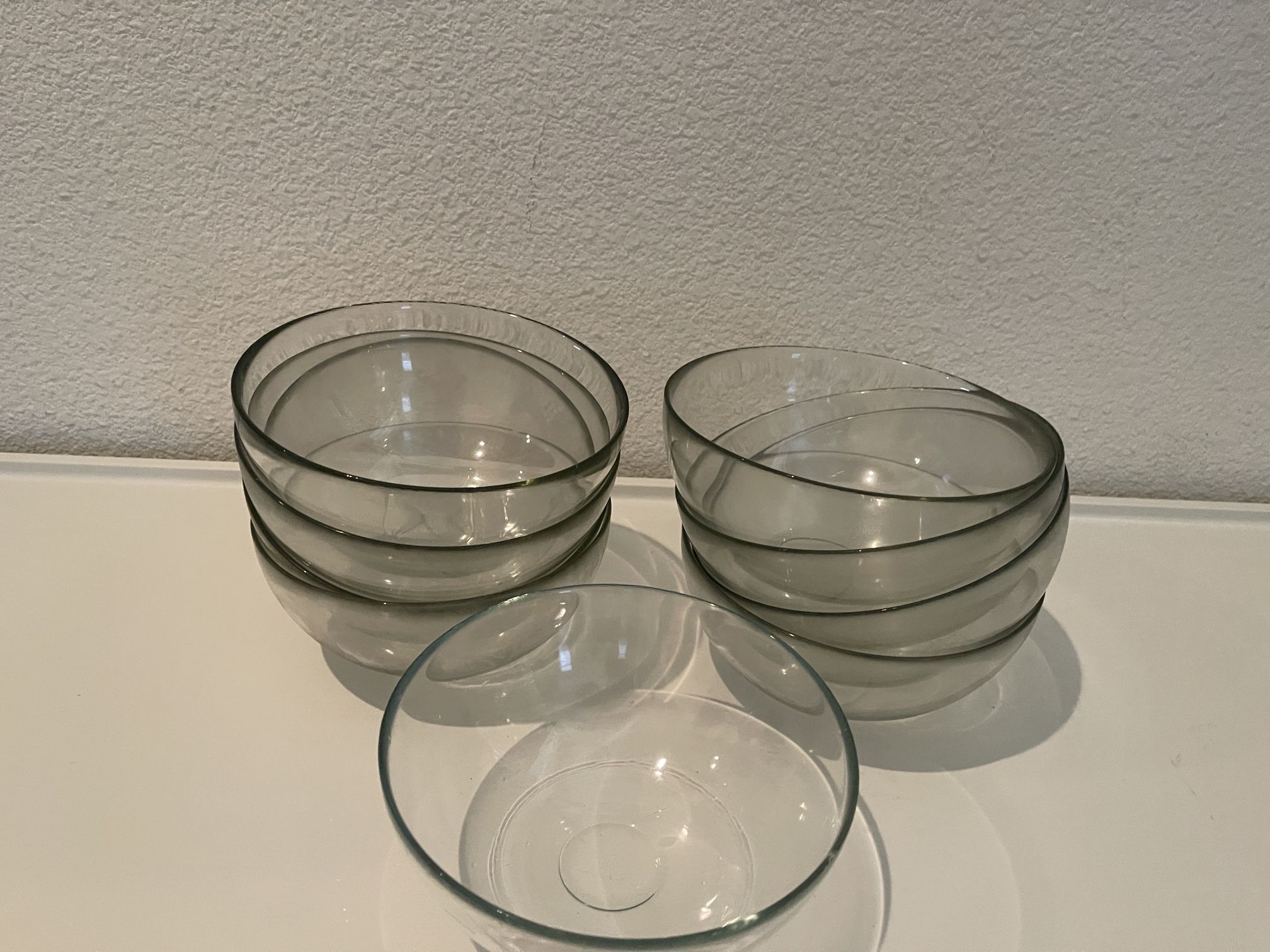 Glass Salad Bowl Lot (9)
